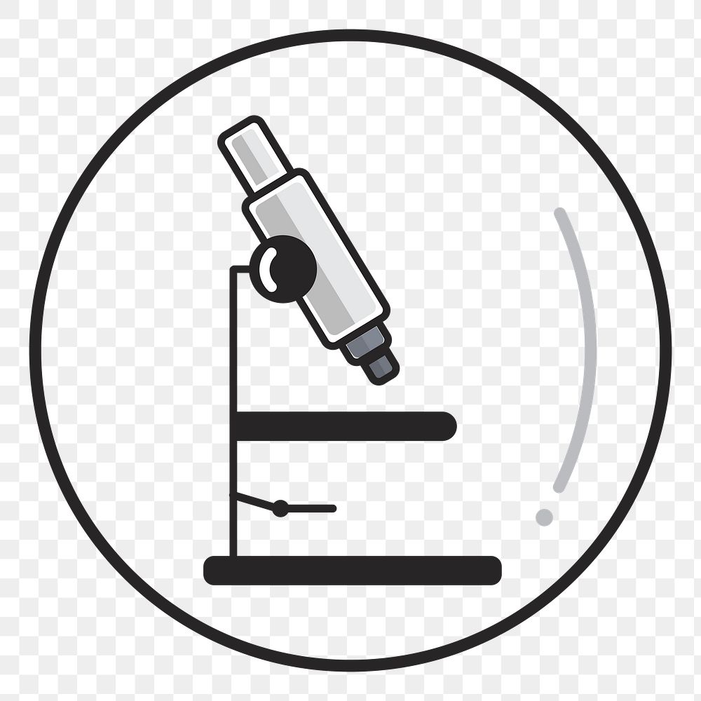 Microscope png illustration, transparent background