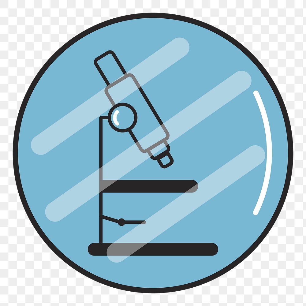 Microscope png illustration, transparent background