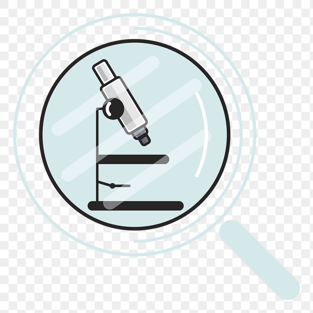 Microscope png illustration, transparent background