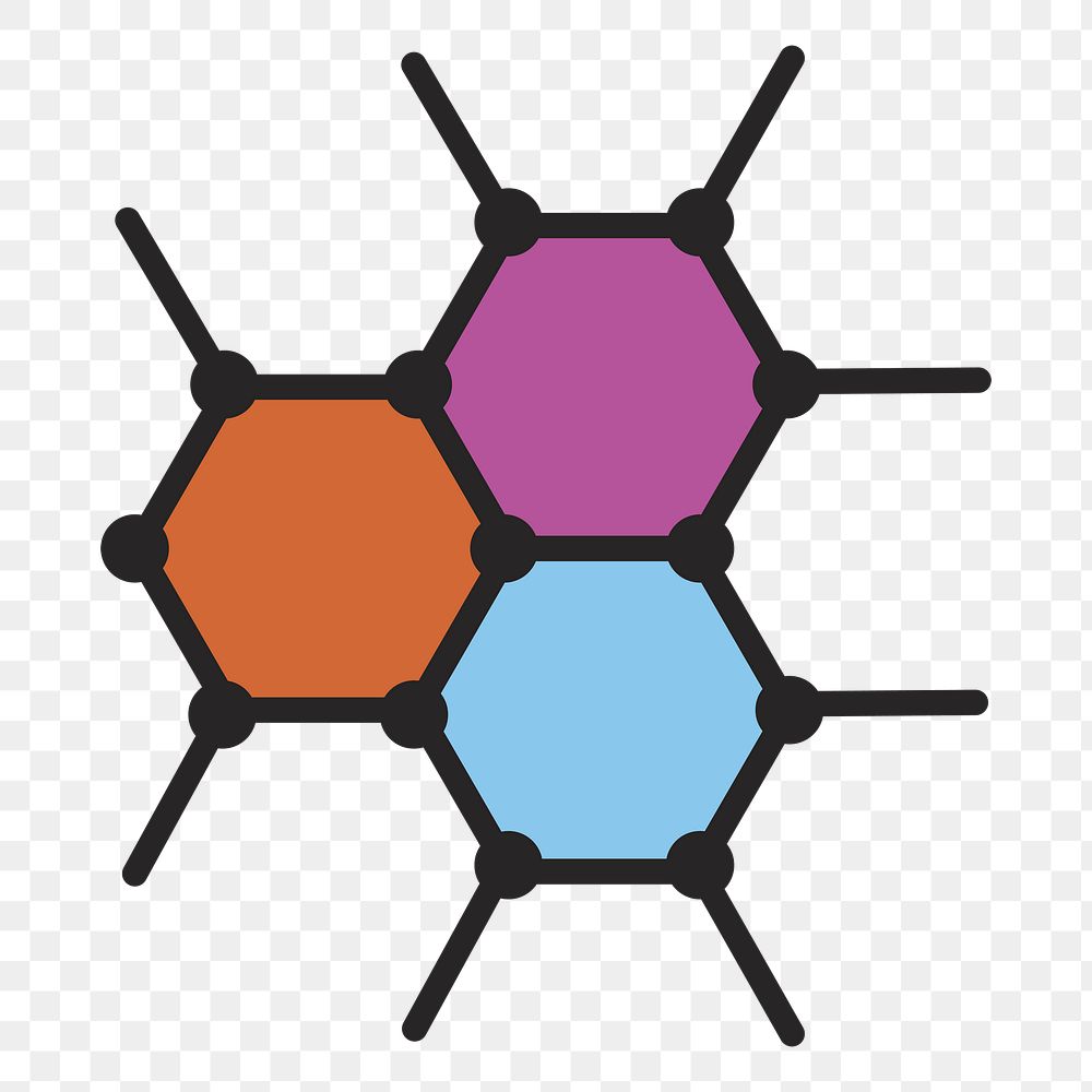 Molecule png illustration, transparent background