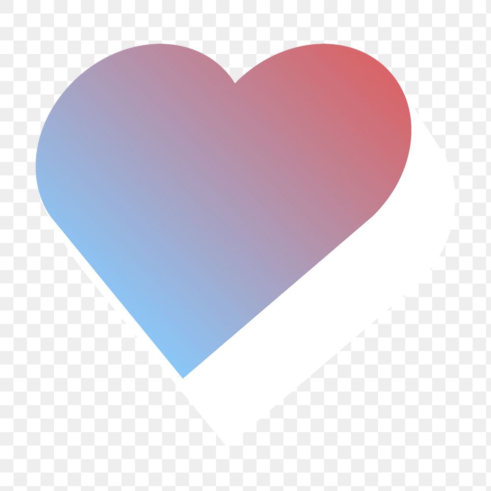 Heart png, transparent background