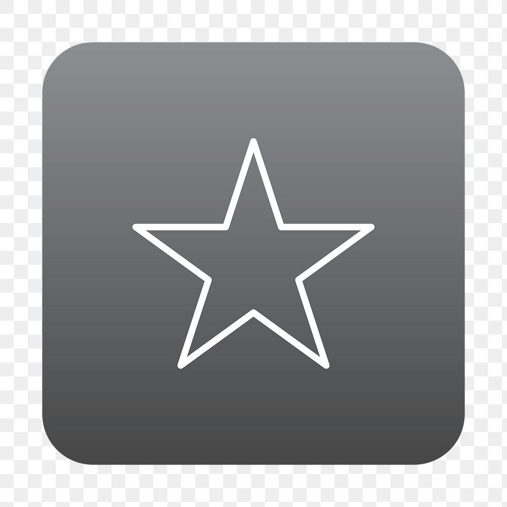 PNG star icon transparent background