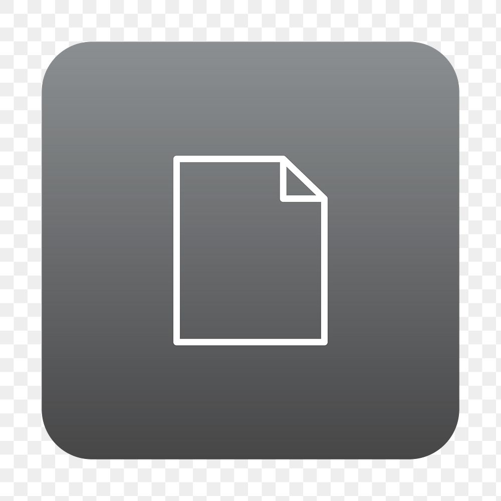 PNG  blank document icon transparent background