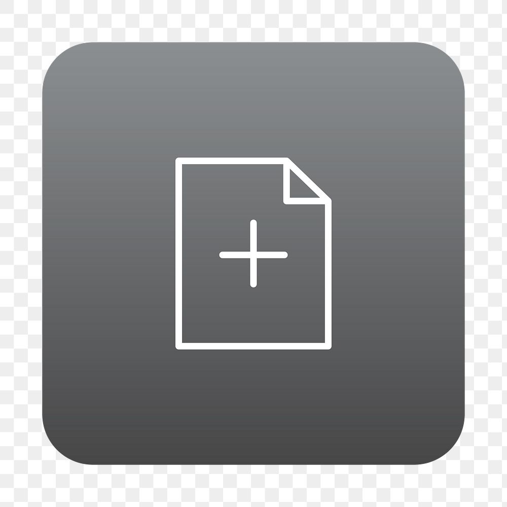 PNG  new document icon transparent background
