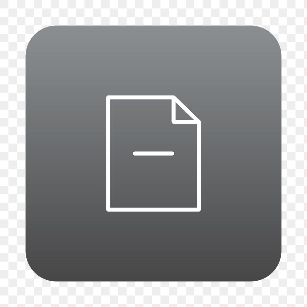 PNG  delete document icon transparent background