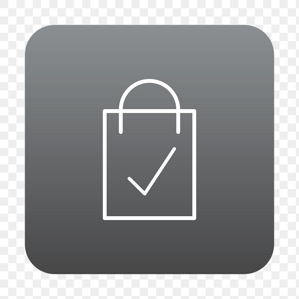 PNG online shopping icon transparent background
