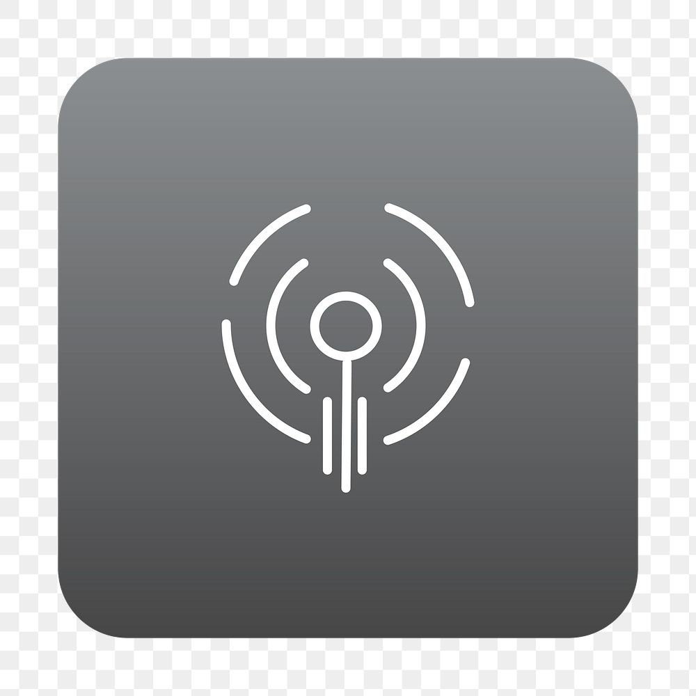 PNG podcast icon transparent background