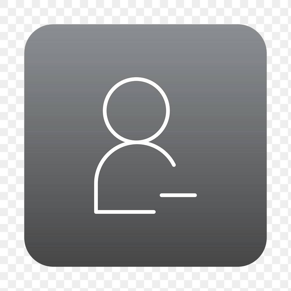 PNG Simple profile edit button icon transparent background