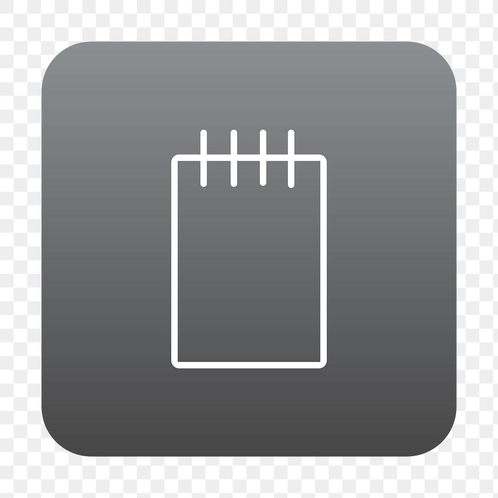 PNG  notepad icon transparent background
