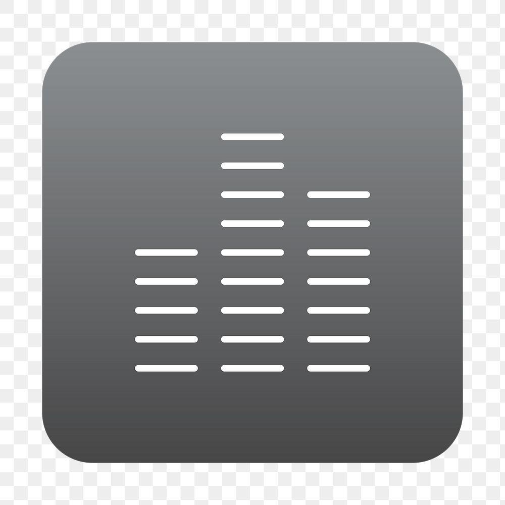 PNG music equalizer icon transparent background