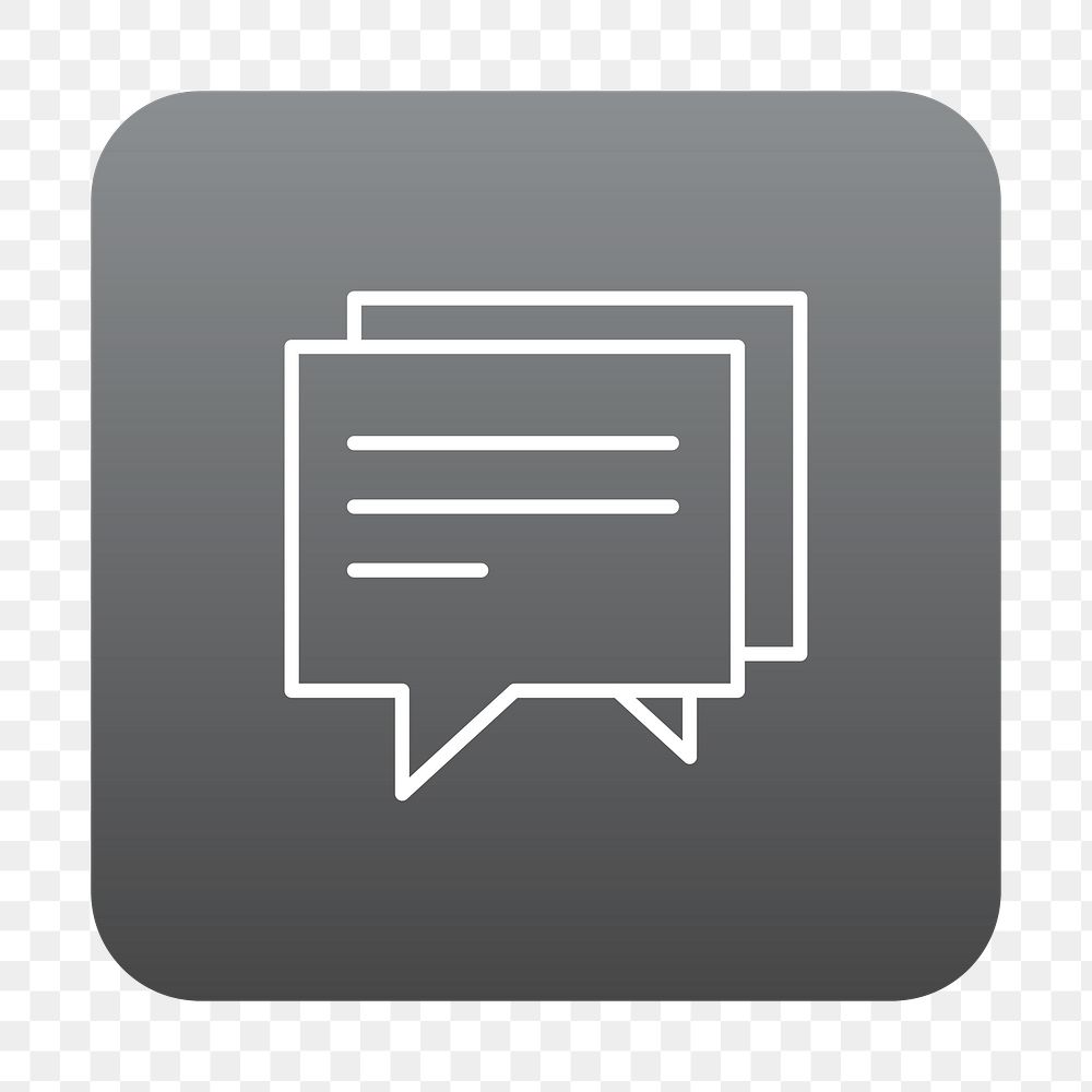 PNG  messages icon transparent background