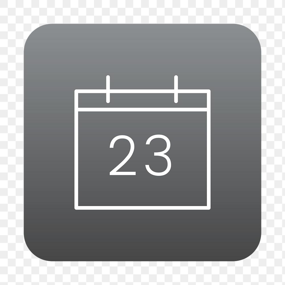 PNG  calendar icon transparent background