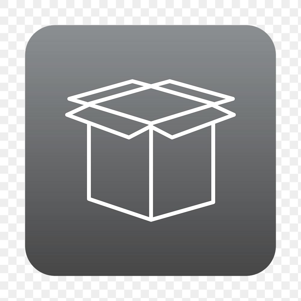 PNG box icon transparent background