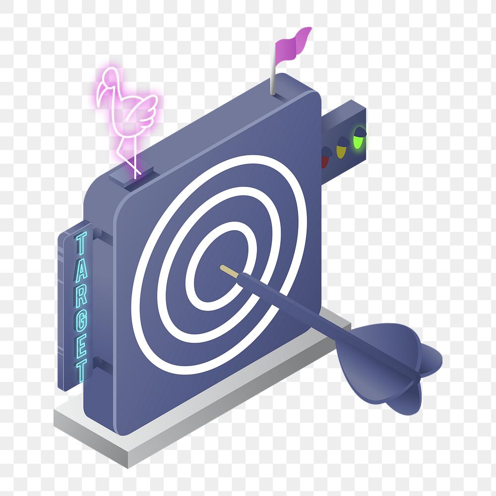 Png target element, transparent background