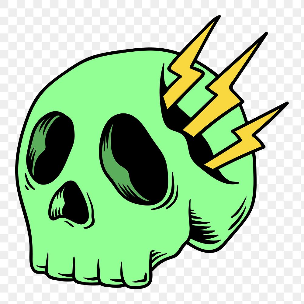 Png Skull element, transparent background