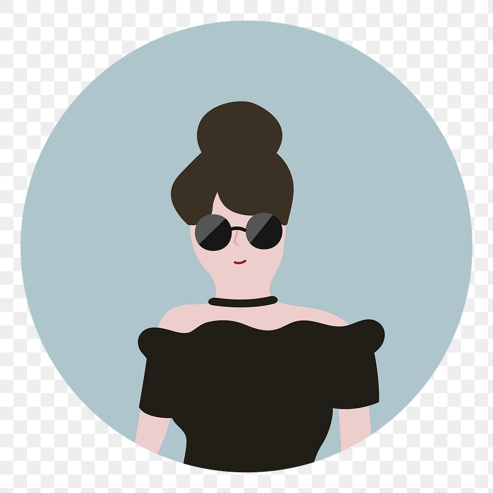 Woman png user profile illustration, transparent background