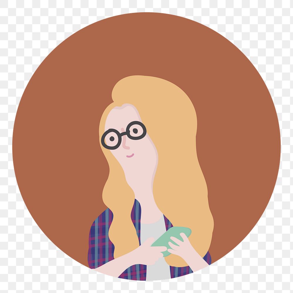 Woman png user profile illustration, transparent background
