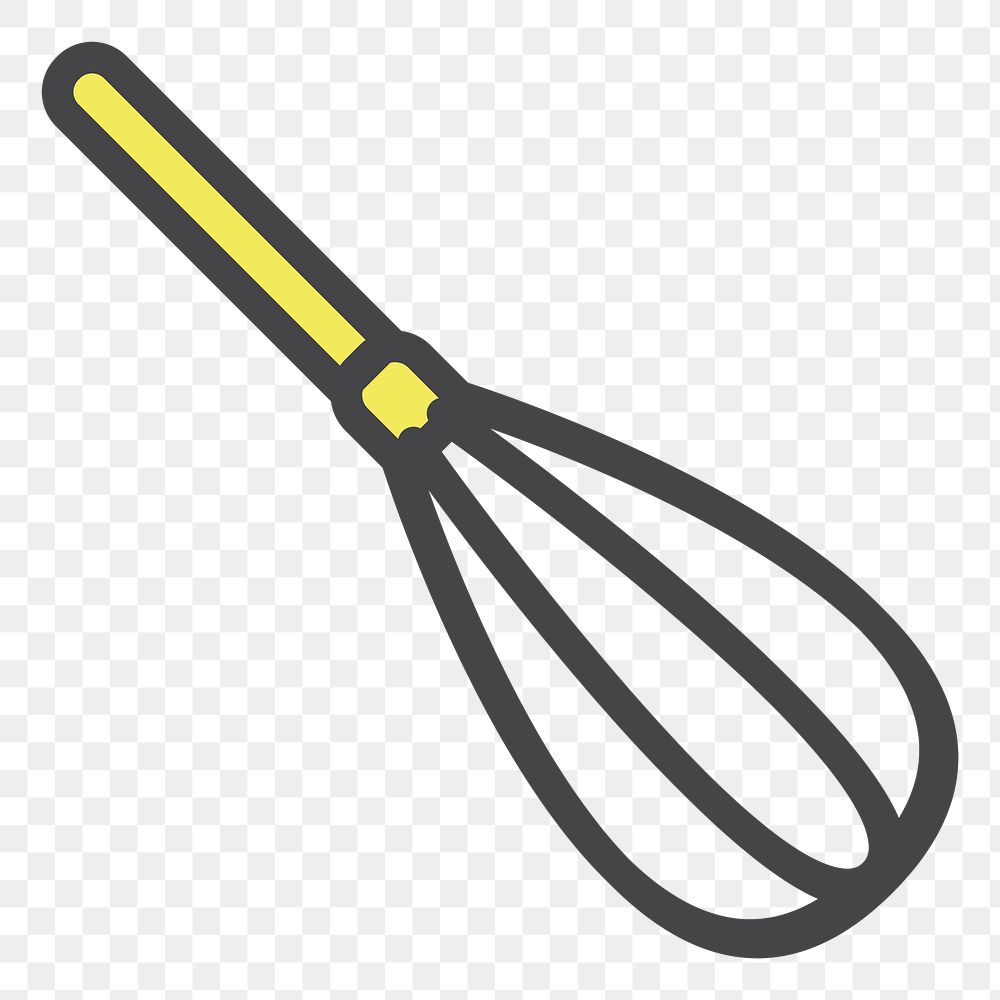 PNG kitchen whisk illustration sticker, transparent background