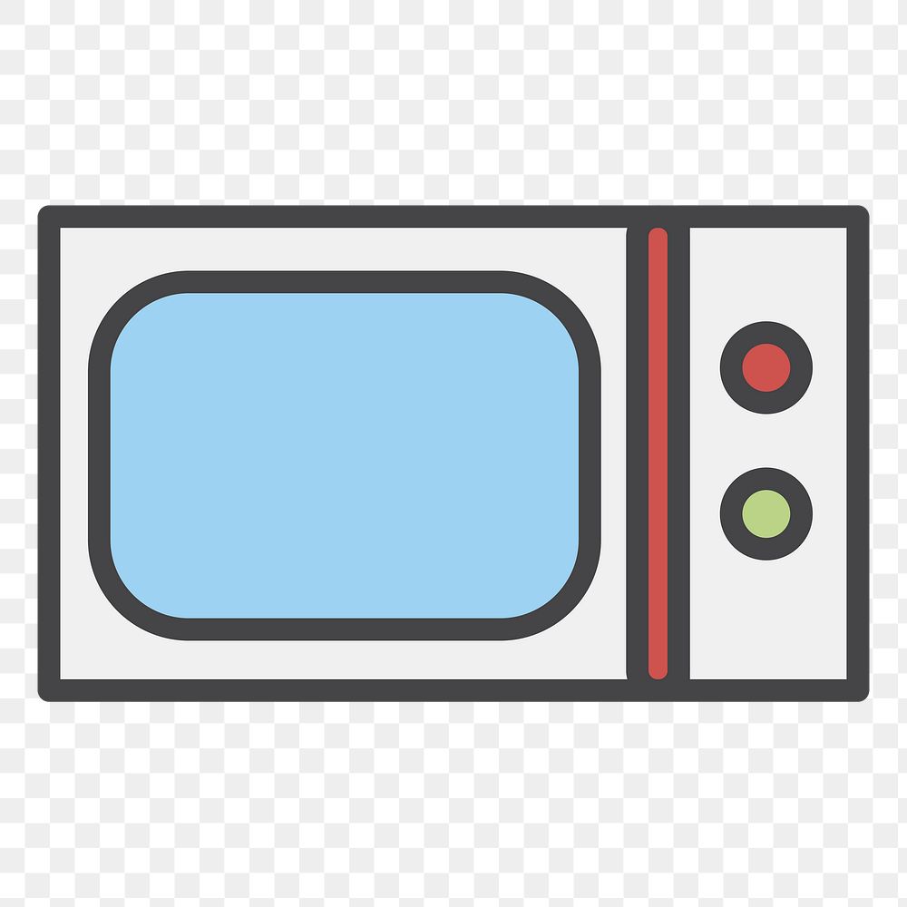 PNG microwave illustration sticker, transparent background