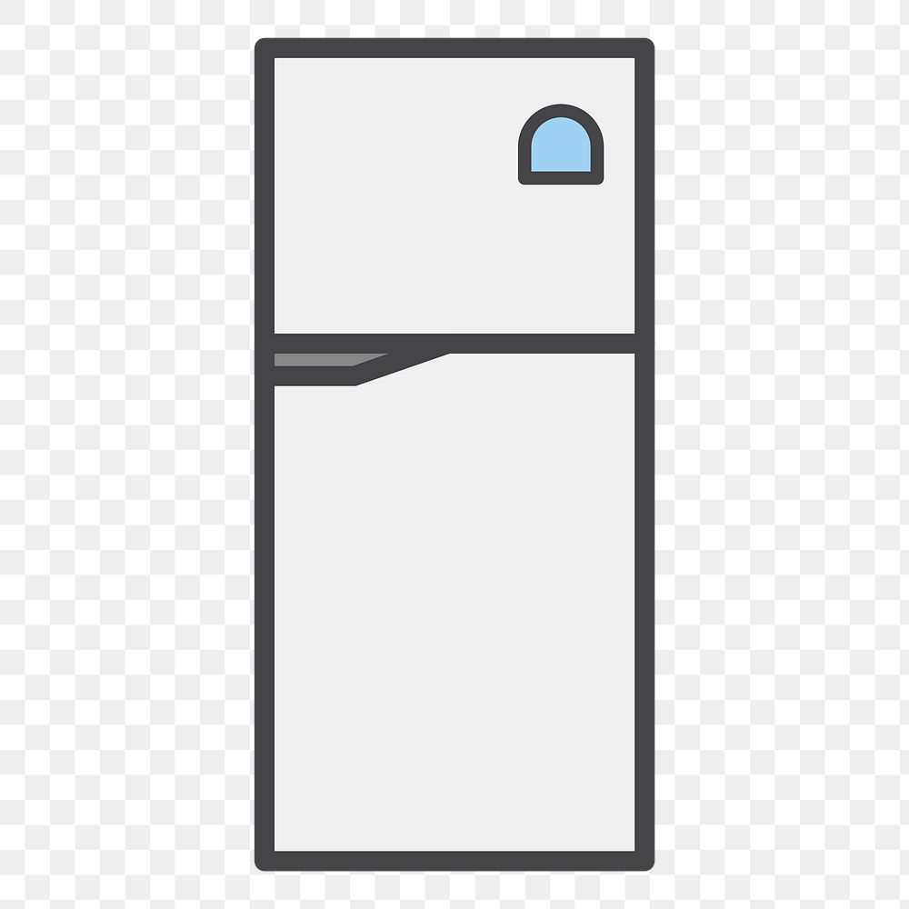 PNG refrigerator illustration sticker, transparent background