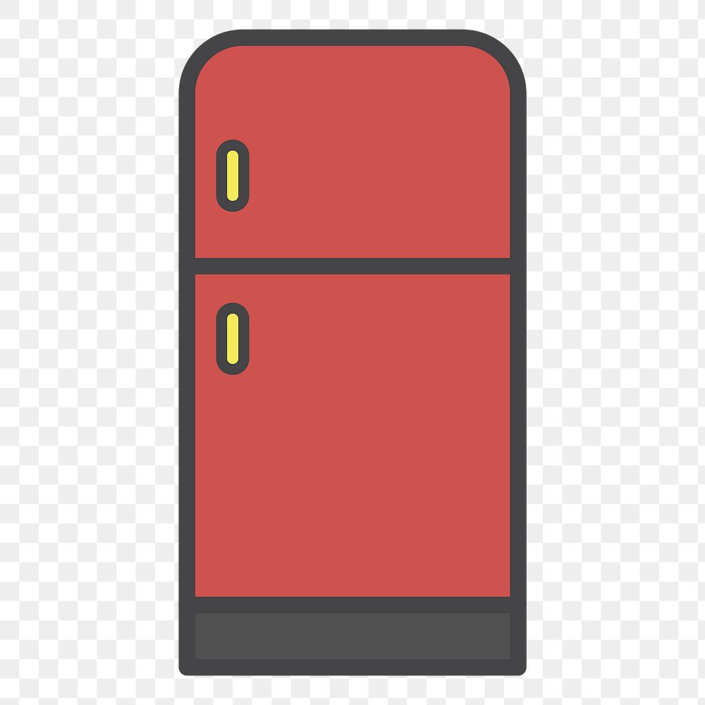 PNG refrigerator illustration sticker, transparent background