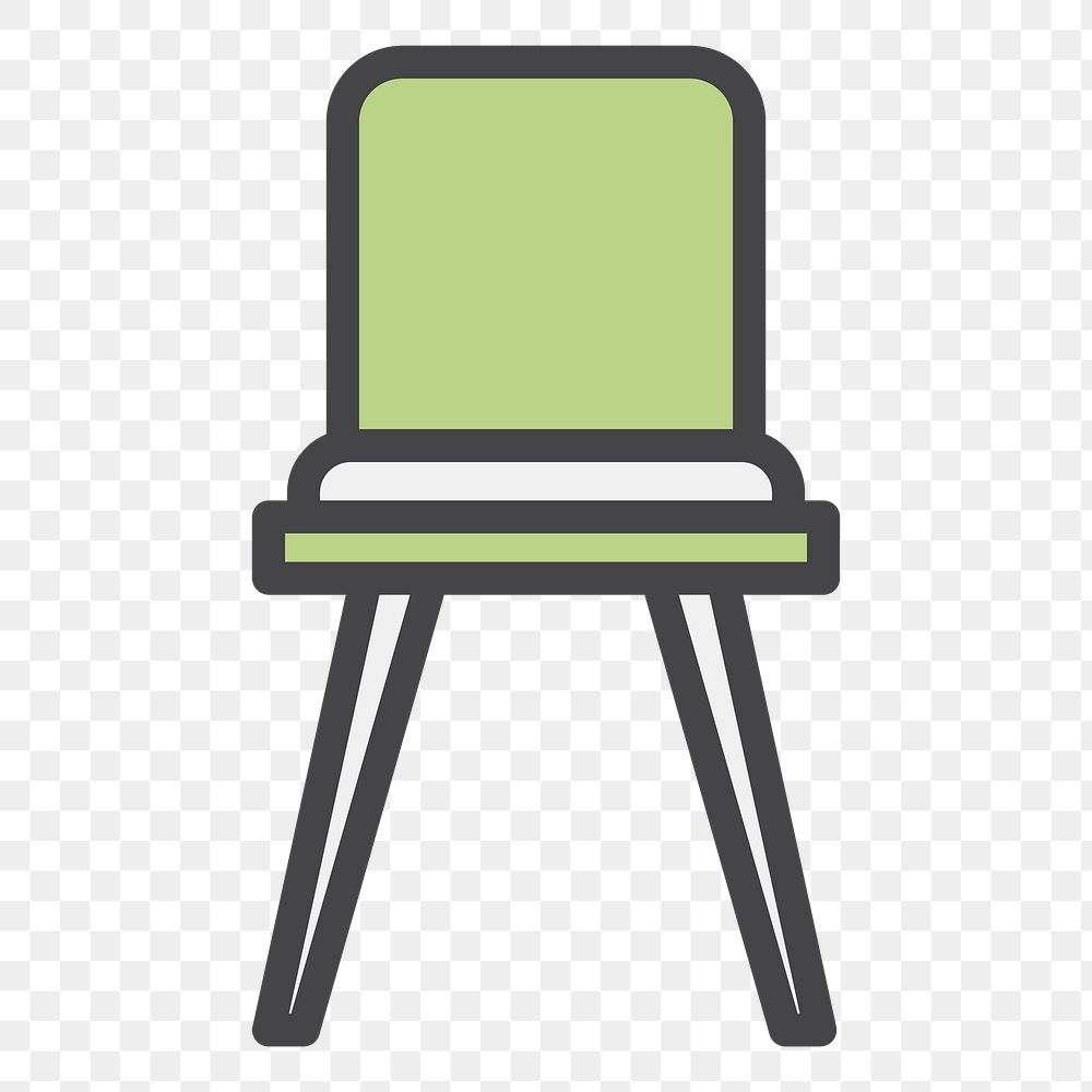 PNG chair illustration sticker, transparent background