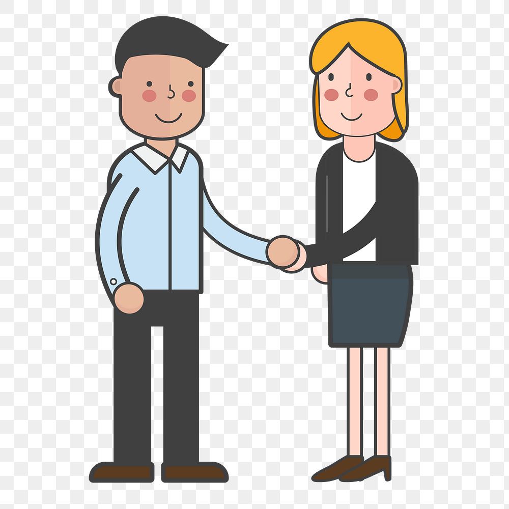 Handshake png illustration, transparent background