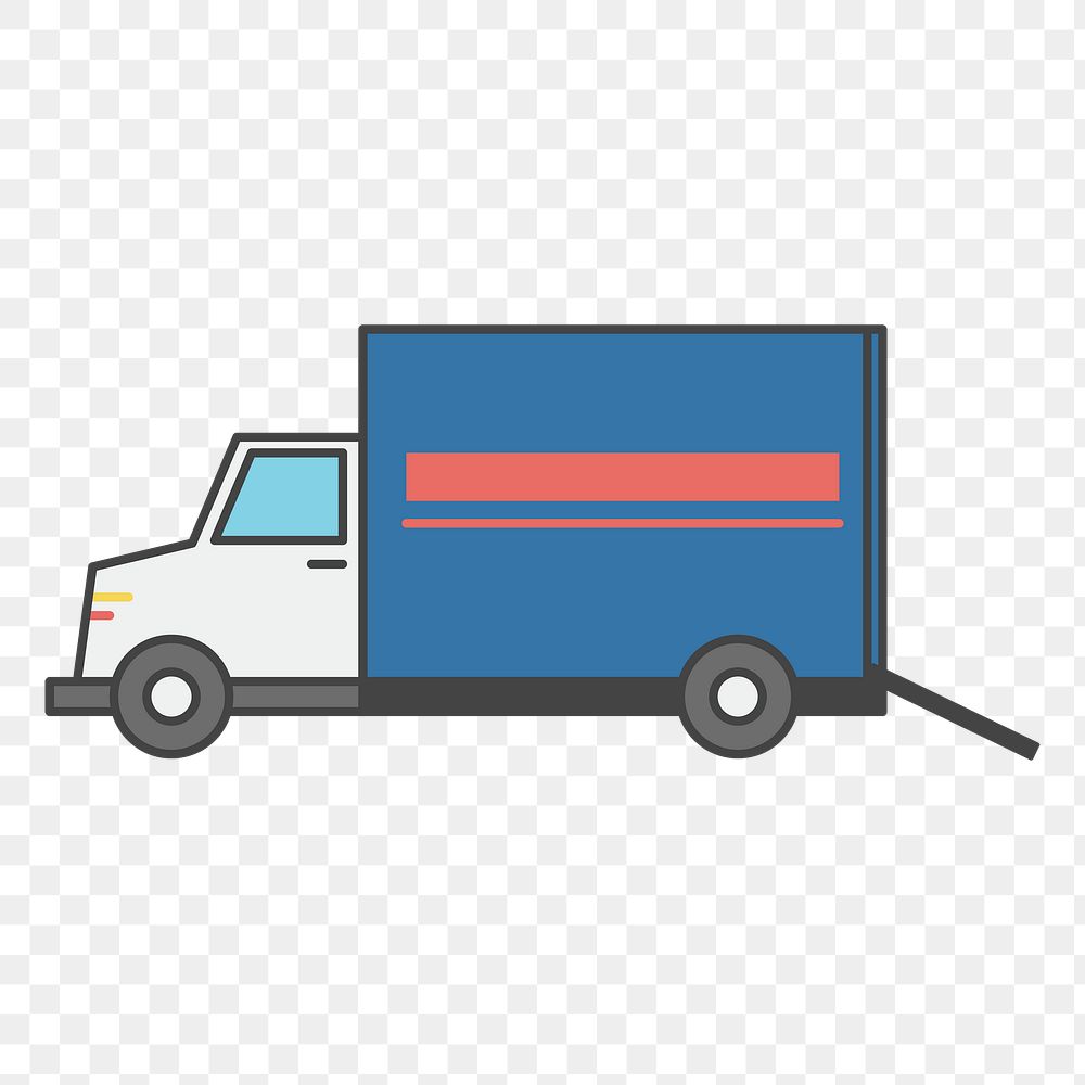 PNG logistics service illustration sticker, transparent background