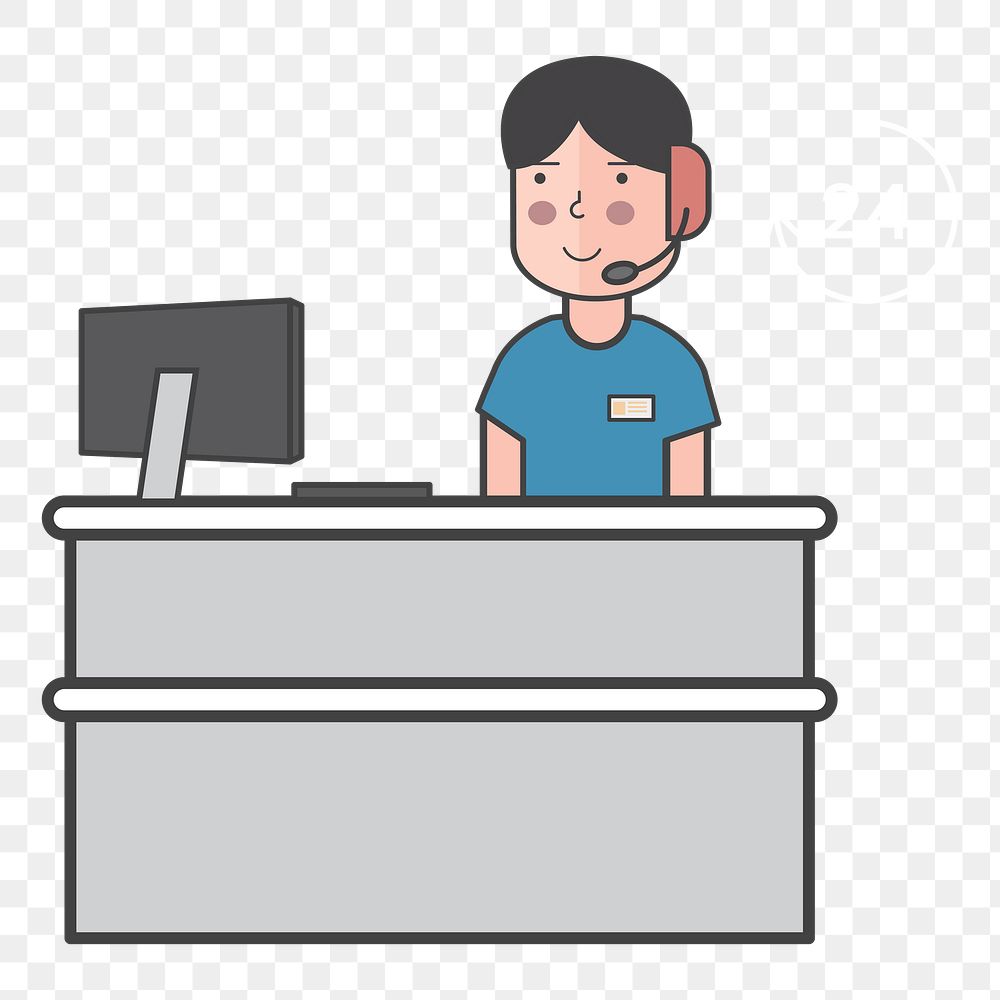 Customer service png illustration, transparent background
