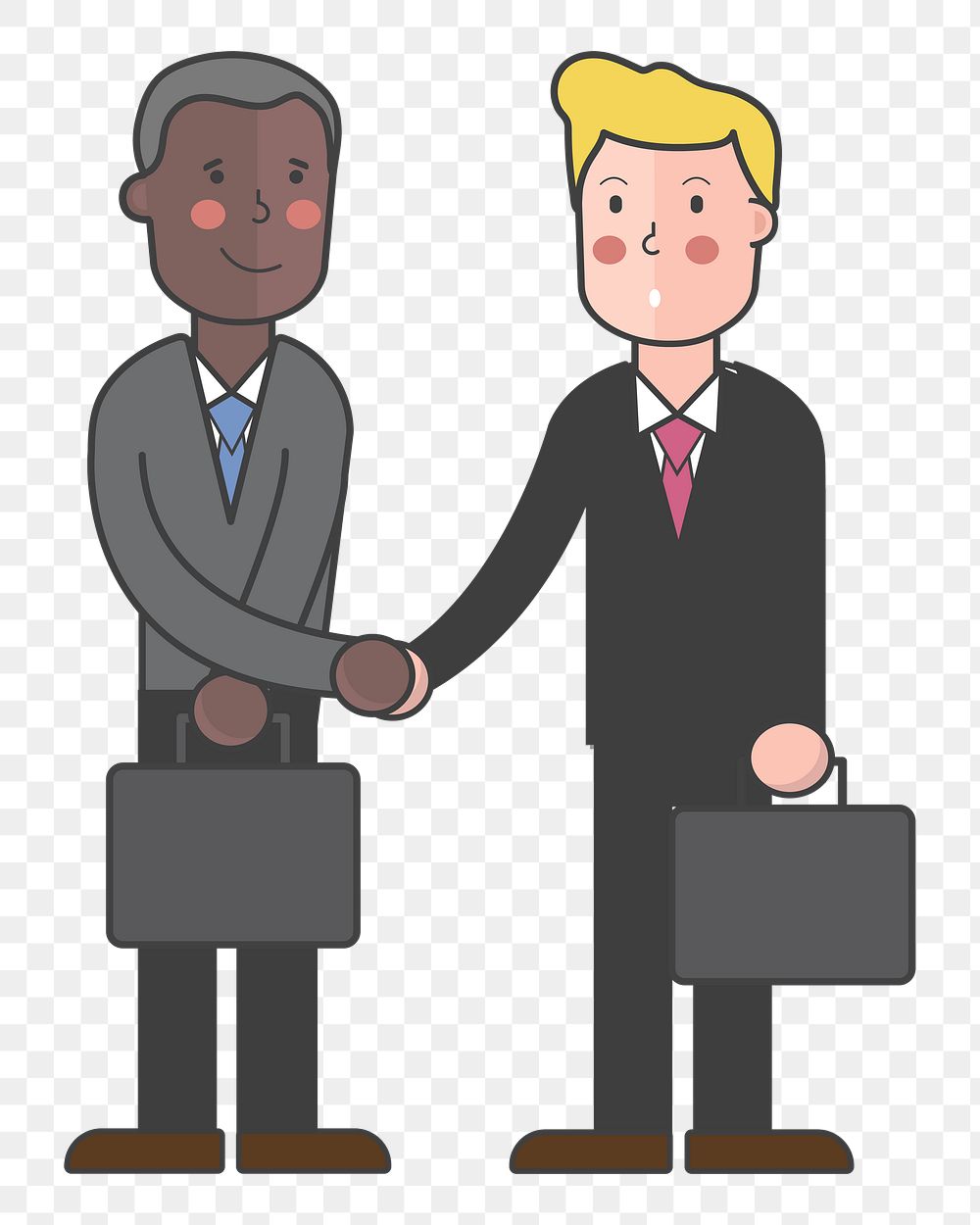 Business handshake png illustration, transparent background