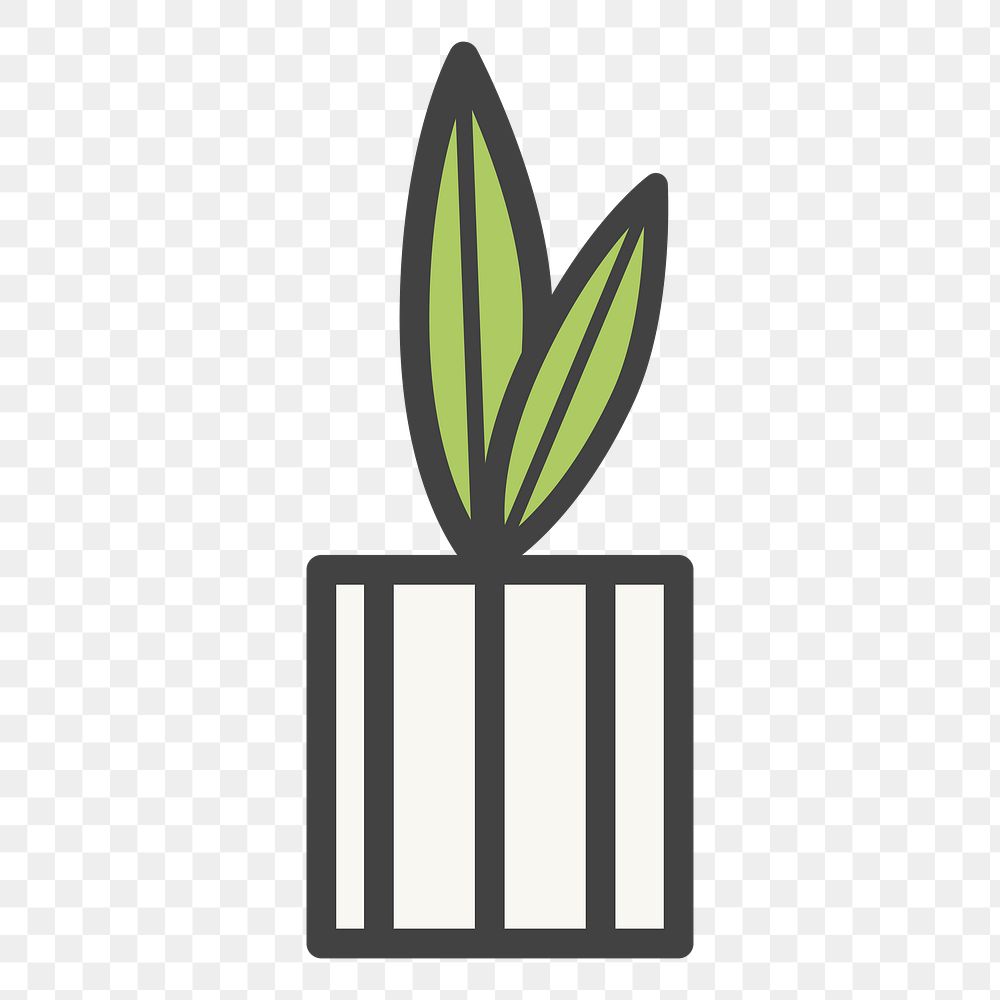 PNG plant illustration sticker, transparent background