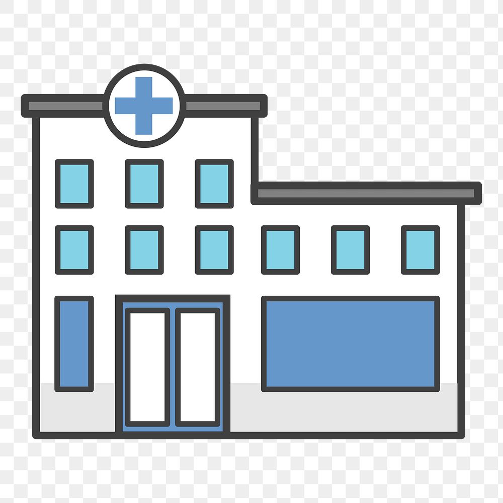 Hospital png illustration, transparent background