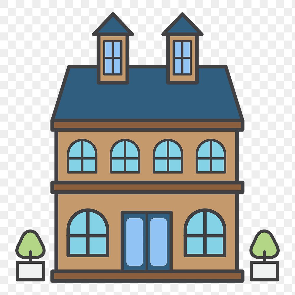 House png illustration, transparent background