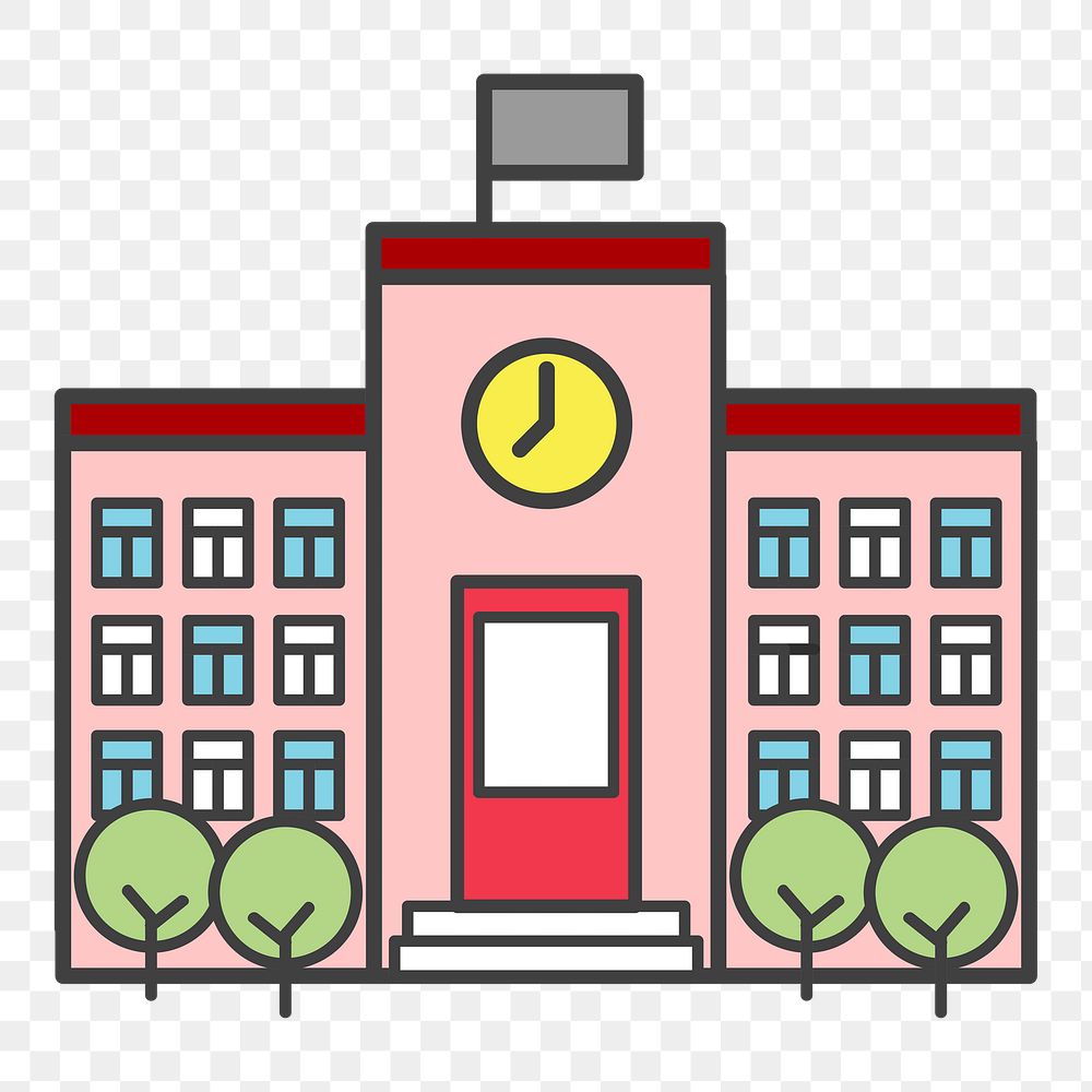 School png illustration, transparent background