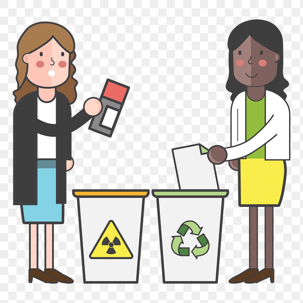 Recycle png illustration, transparent background