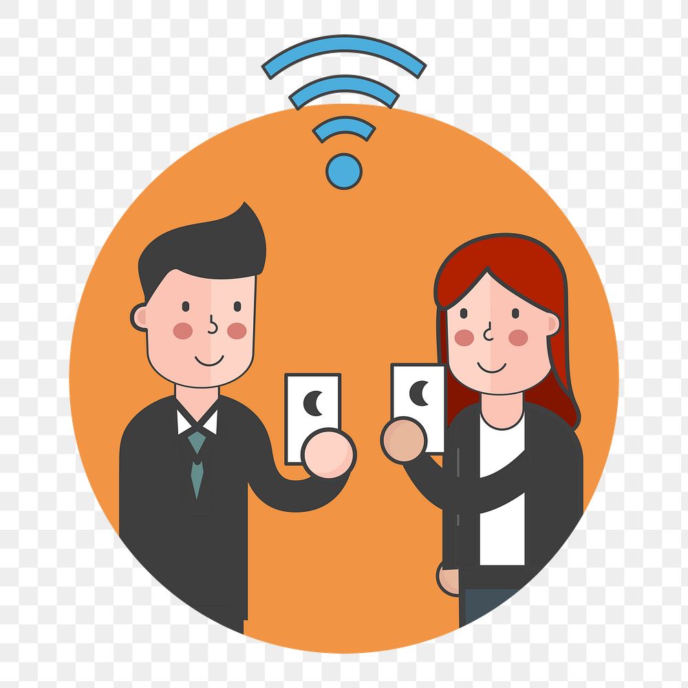 Wifi connection png illustration, transparent background
