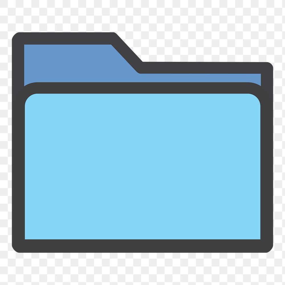 Folder png illustration, transparent background