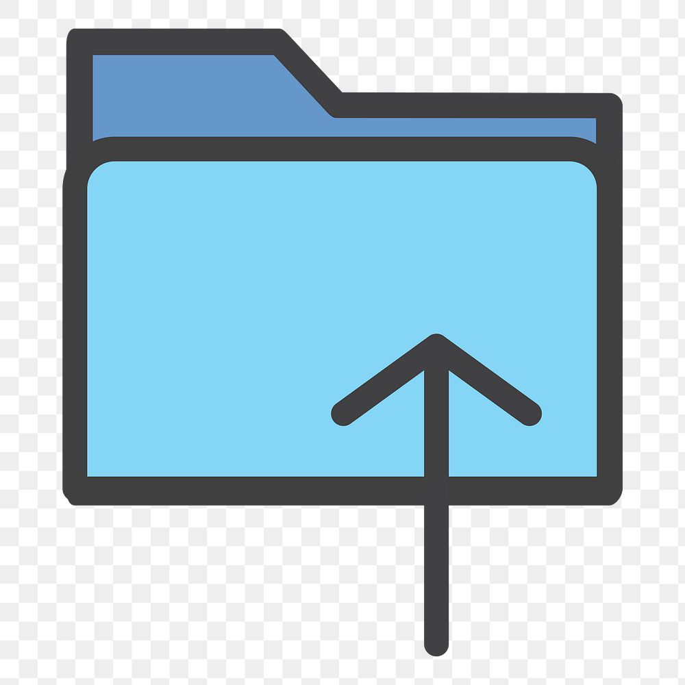 Folder png icon, transparent background