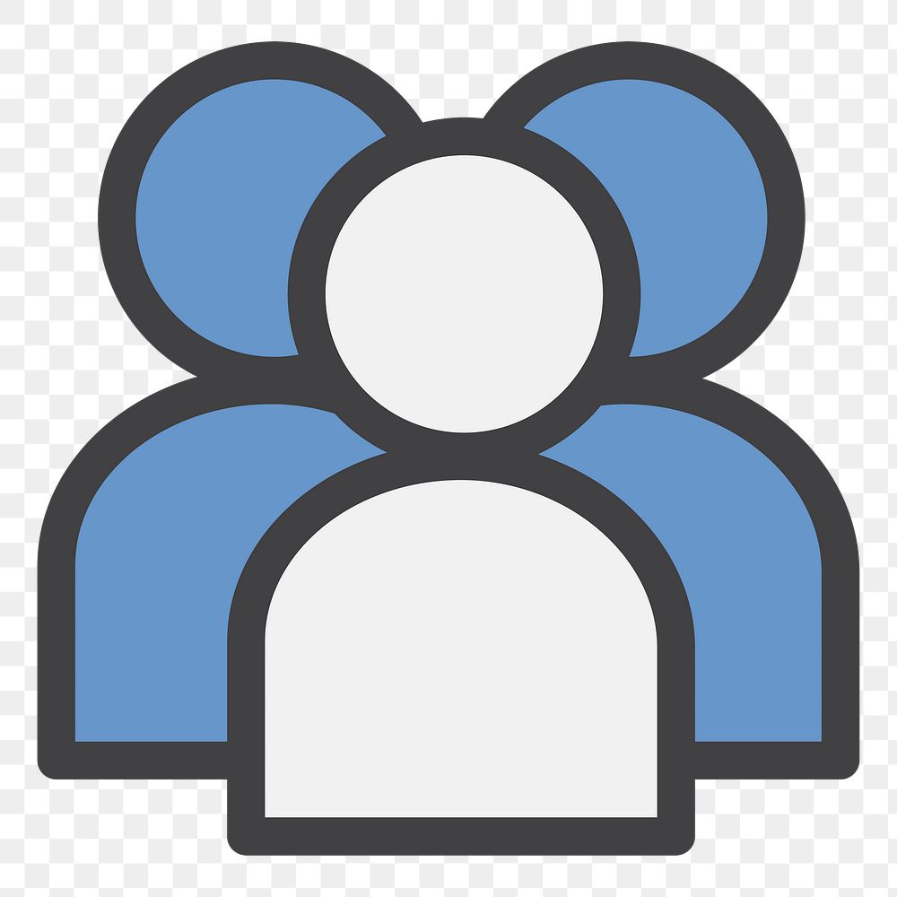 PNG user avatar icon sticker, transparent background