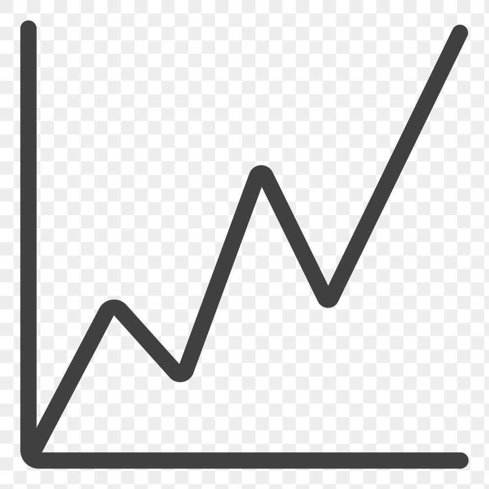 PNG growth graph transparent background
