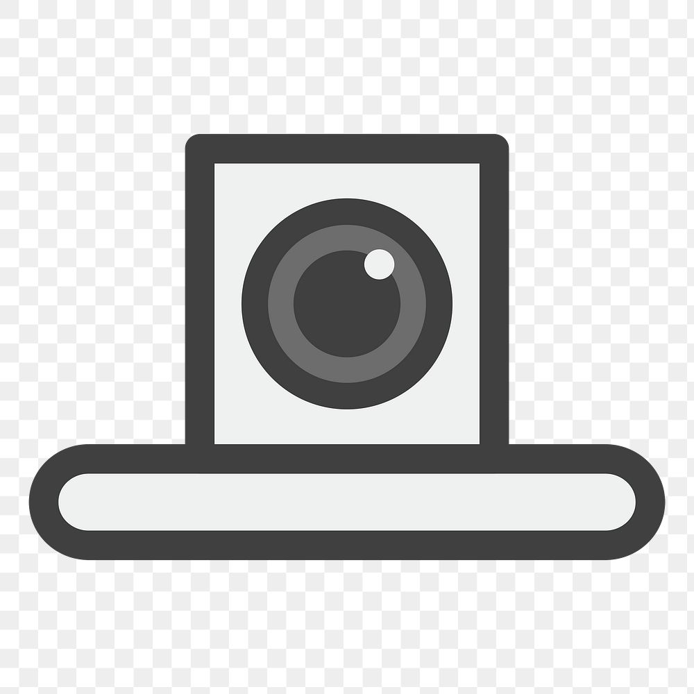 PNG webcam icon sticker, transparent background