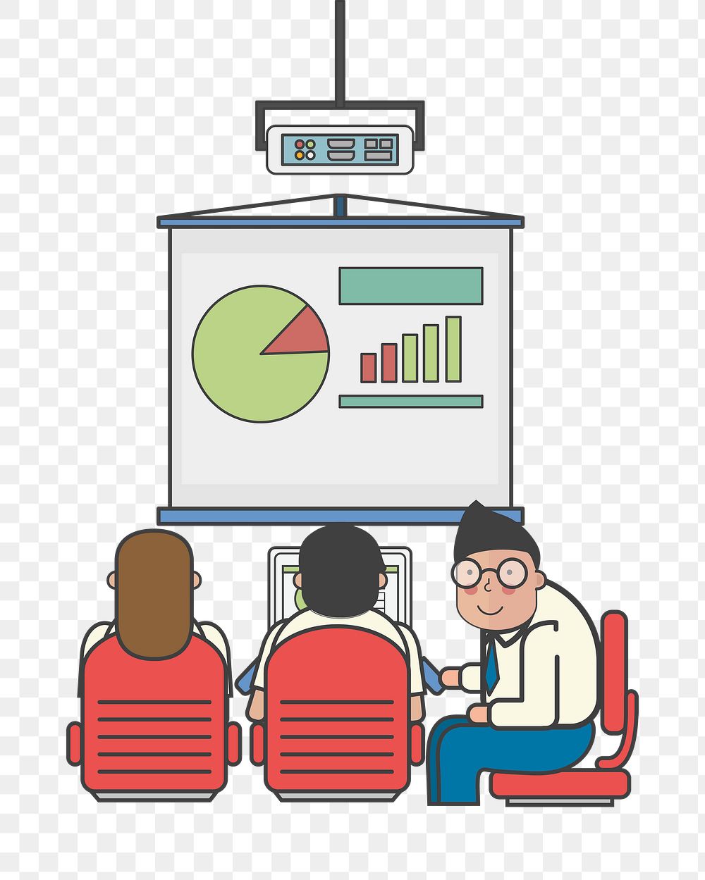 Meeting png illustration, transparent background