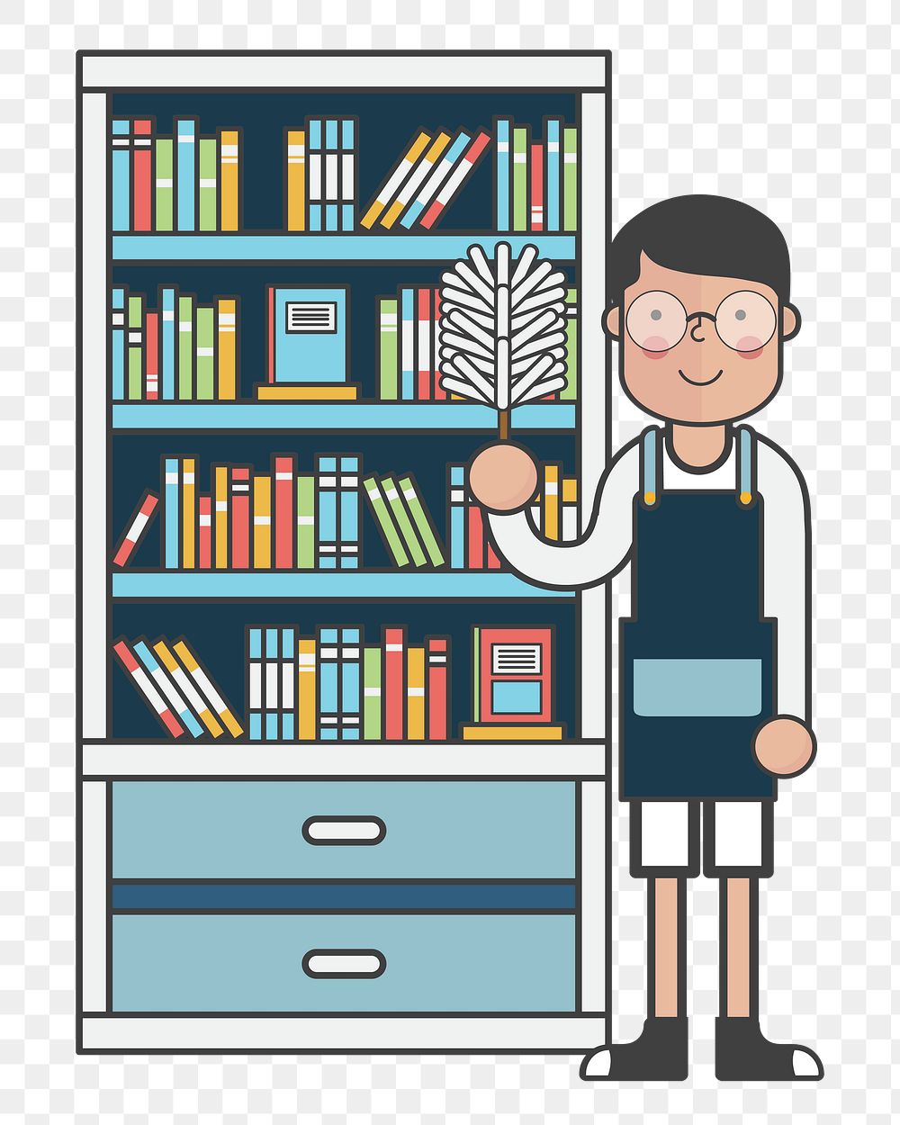 Book store png illustration, transparent background