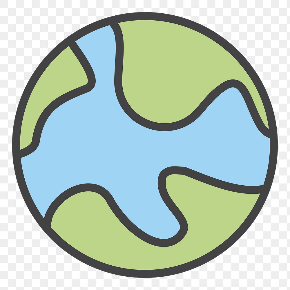 PNG Environmental Earth illustration sticker, transparent background