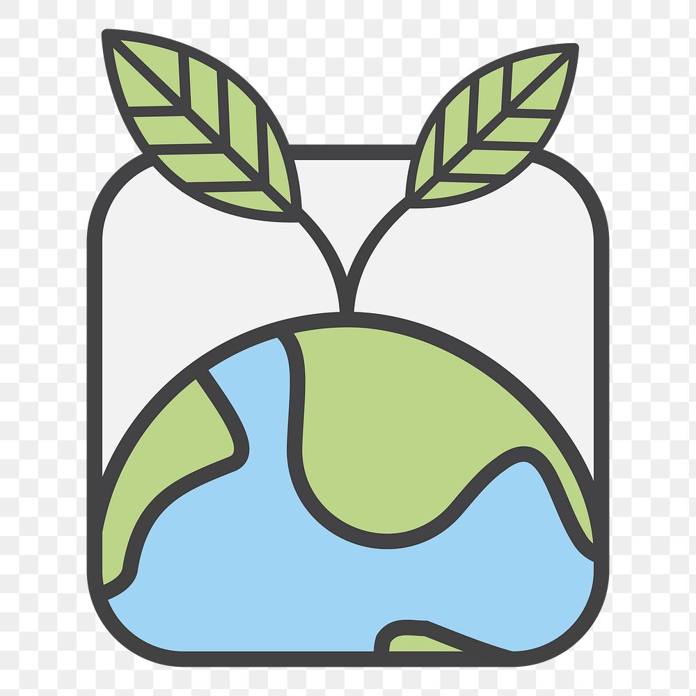 PNG Grow plant illustration sticker, transparent background