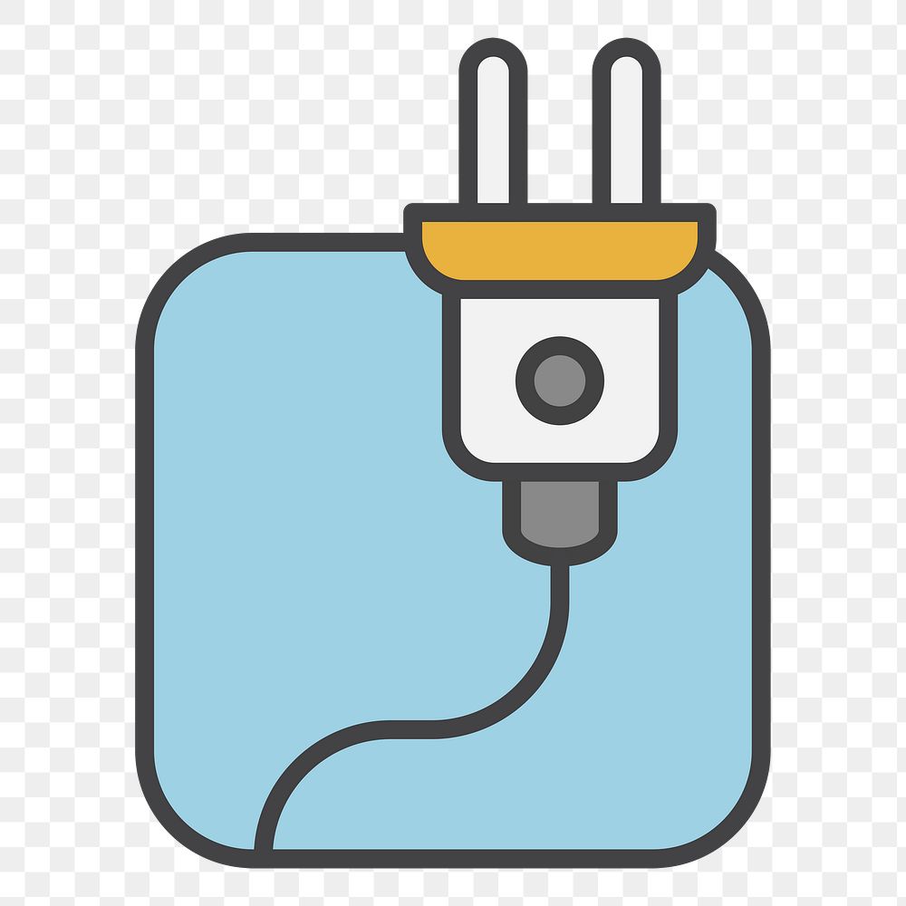 PNG Electrical power illustration sticker, transparent background