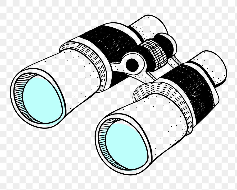 Binoculars png illustration, transparent background