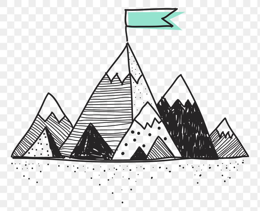 Mountains png illustration, transparent background