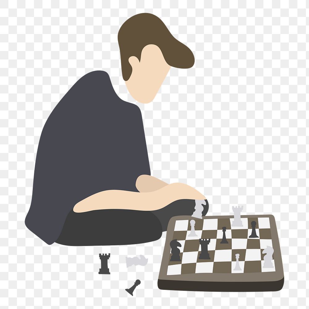 Chess game png illustration, transparent background