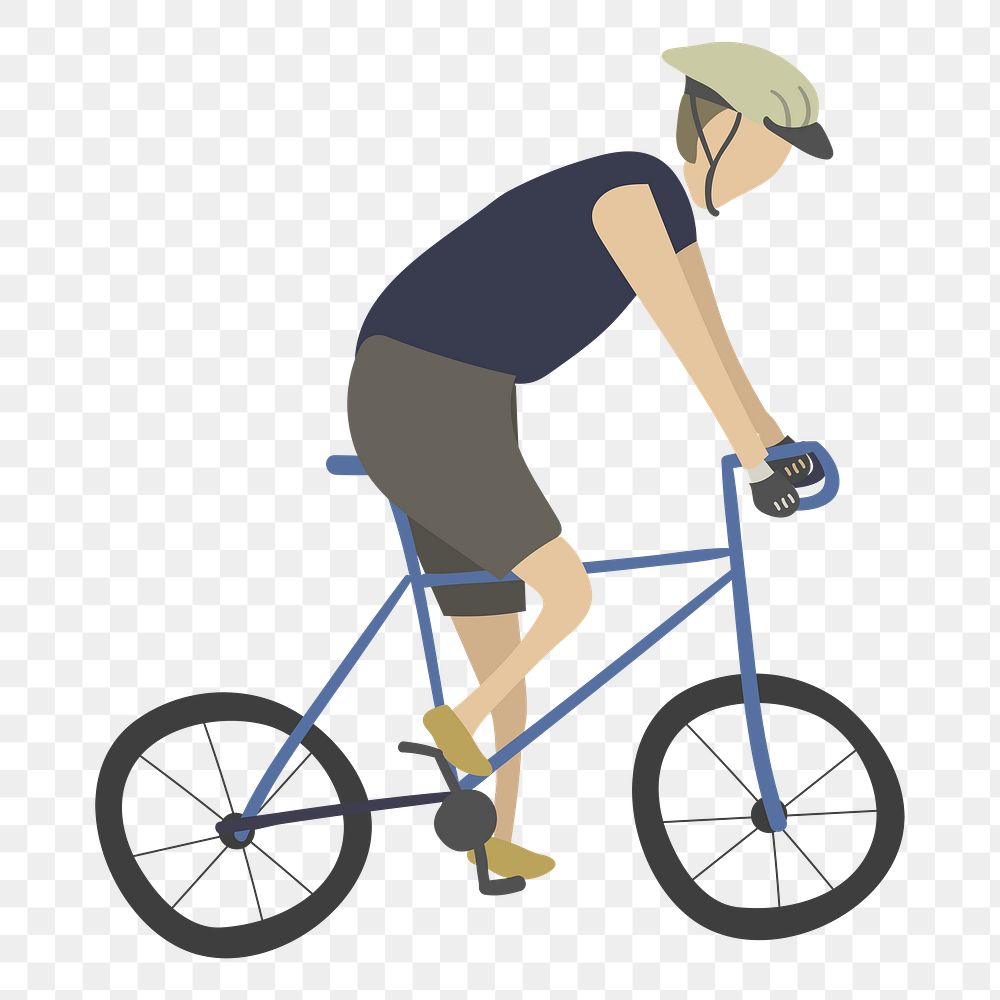 Cyclist png illustration, transparent background